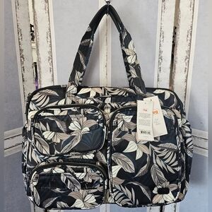 NWT Lug PJ Duffel (Aka Puddle Jumper) In Lily Black, Rare Collectible *Has Flaw
